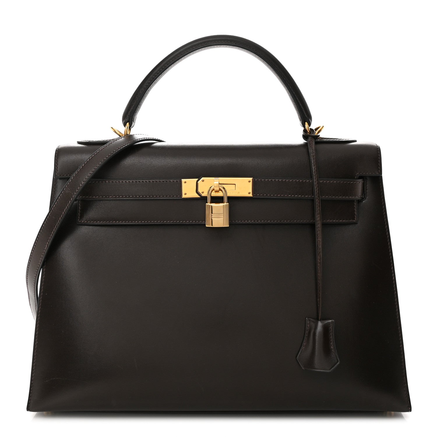 Hermes Box Kelly Sellier 32 Chocolate 1 of 17