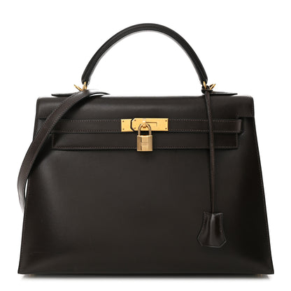 Hermes Box Kelly Sellier 32 Chocolate 1 of 17