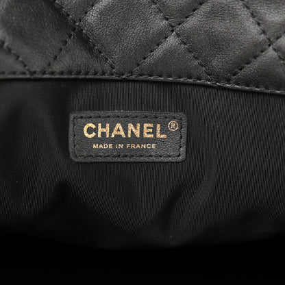 Chanel Calfskin Quilted XXL Travel Flap Bag Black 7 of 11