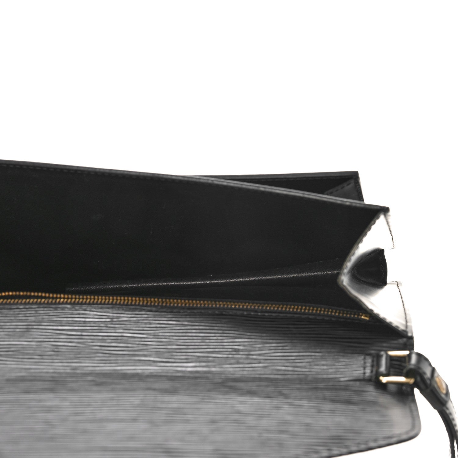 Louis Vuitton Epi Pochette Sellier Dragonne Clutch Black 5 of 9