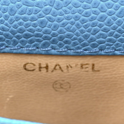 Chanel Caviar Phone Holder Crossbody Blue 5 of 14