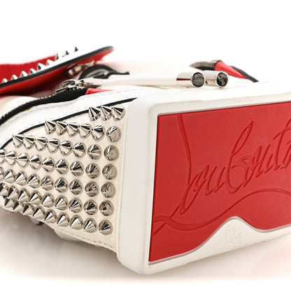 Christian Louboutin Calfskin Spiked Small Explorafunk Backpack White 8 of 9