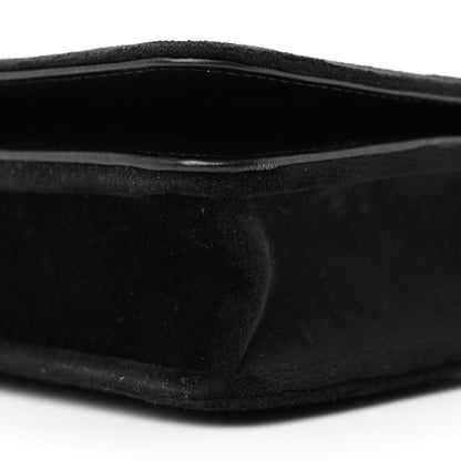 Chanel Velvet Quilted Boy Wallet On Chain WOC Black 11 of 12