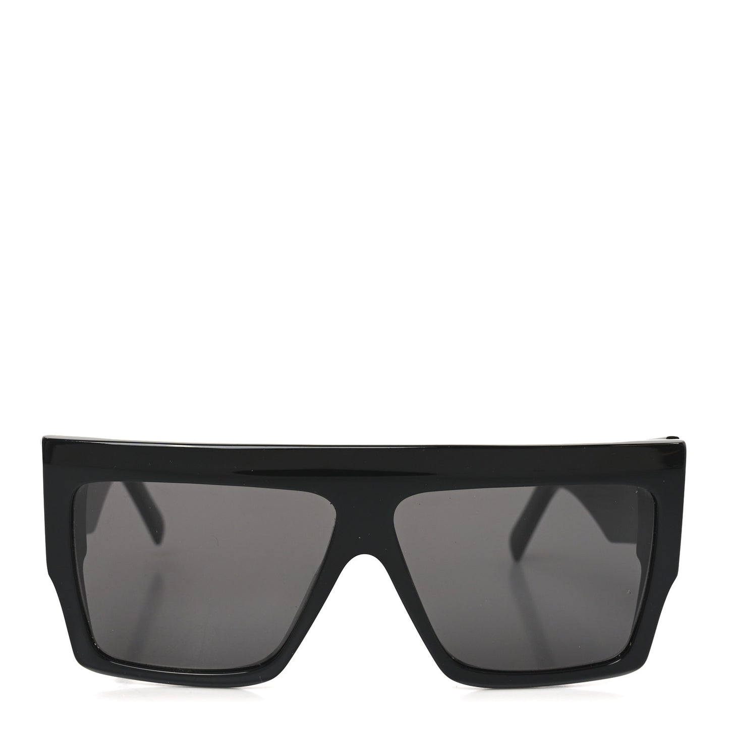 Acetate Flat Top Rectangular Sunglasses CL400921 Black