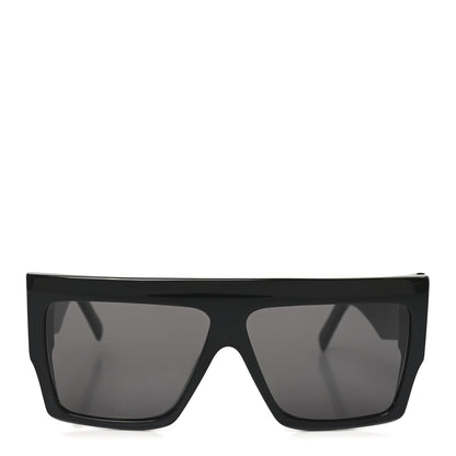 Celine Acetate Flat Top Rectangular Sunglasses CL400921 Black 2 of 7