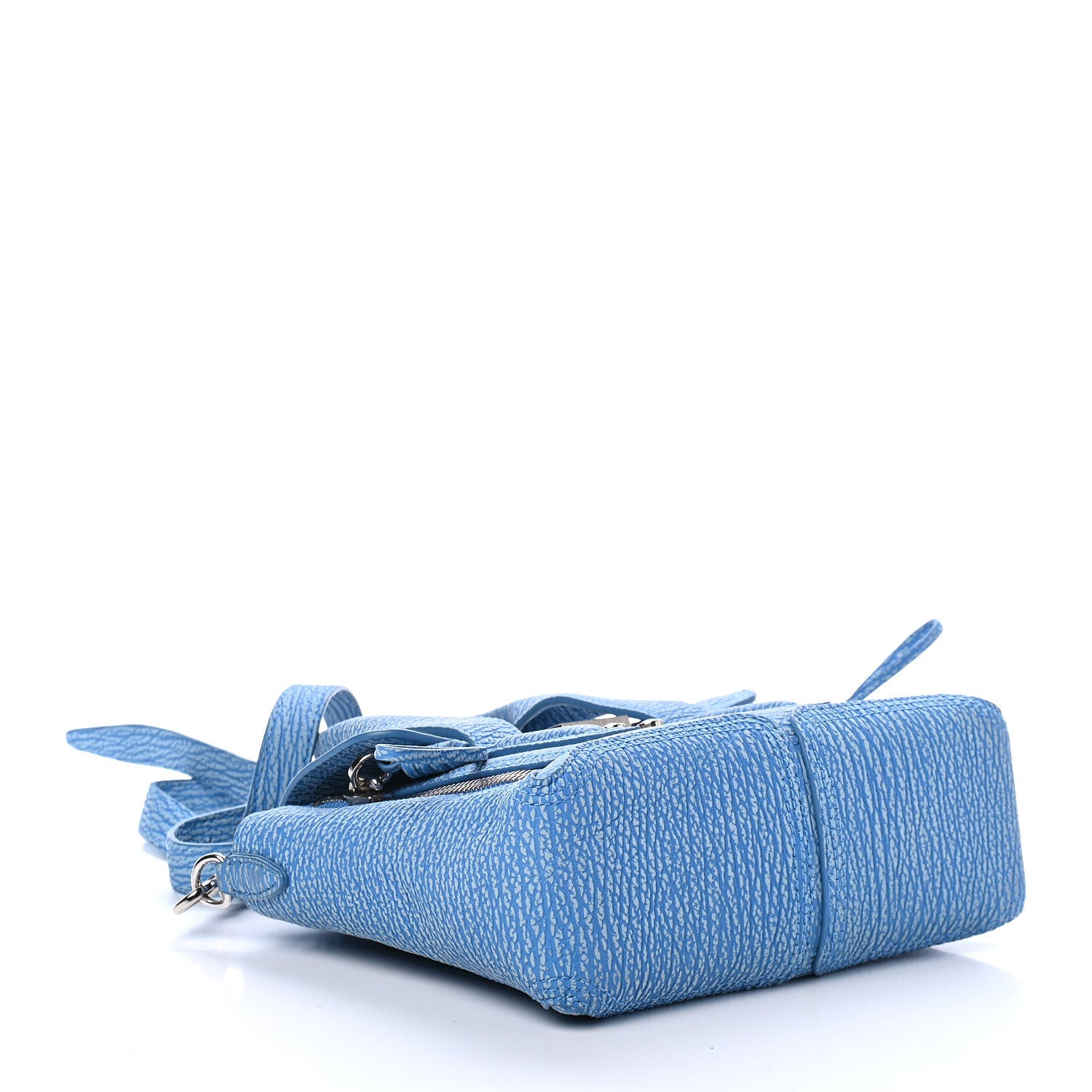 3.1 Phillip Lim Textured Calfskin Mini Pashli Satchel Blue Ivory 3 of 4