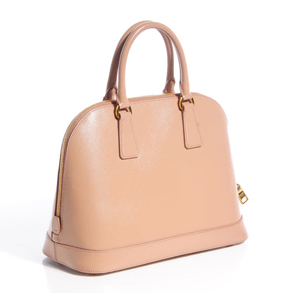 Prada Saffiano Vernice Promenade Dome Tote Cammeo 3 of 9