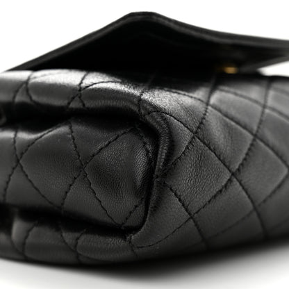 Saint Laurent Lambskin Quilted Monogram Mini Nolita Black 9 of 10