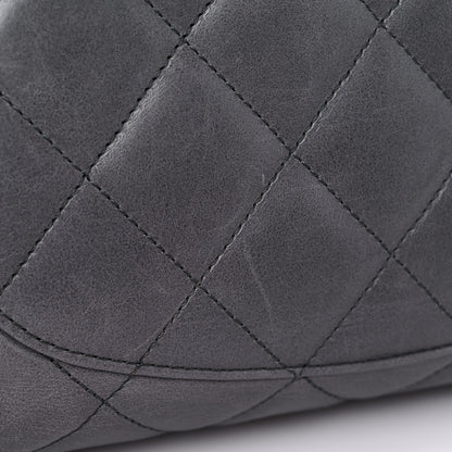 Chanel Glazed Calfskin Quilted Large CC Delivery Tote Grey 14 of 18