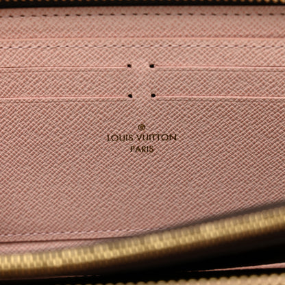 Louis Vuitton Damier Ebene Clemence Wallet Rose Ballerine 6 of 6