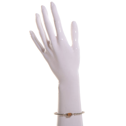 David Yurman Sterling Silver Diamond Citrine 3mm Petite Wheaton Bracelet 2 of 4