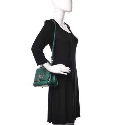 Dolce & Gabbana Lizard Calfskin Embossed Small Monica Top Handle Bag Green 2 of 13