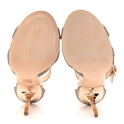 Jimmy Choo Lame Glitter Lottie Sandal 36.5 Macaroon 6 of 9