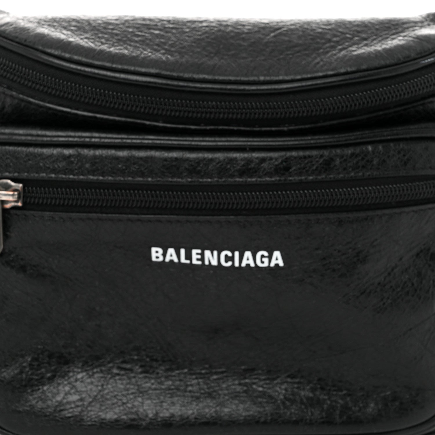 Balenciaga Agneau Arena Weekend Belt Wallet Black 8 of 10