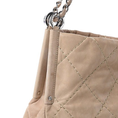 Chanel Iridescent Calfskin Small Sea Hit Tote Beige 14 of 18