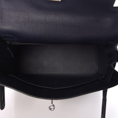 Hermes Togo Kelly Retourne 28 Bleu Nuit 5 of 37