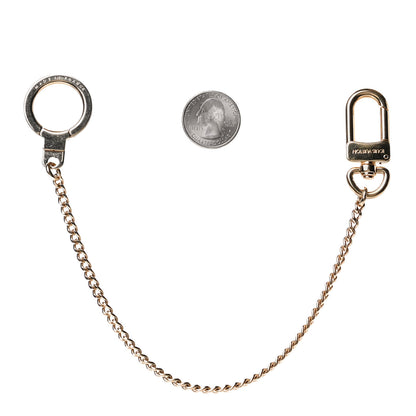 Louis Vuitton Metal Pochette Extender Key Ring Chain Gold 2 of 4
