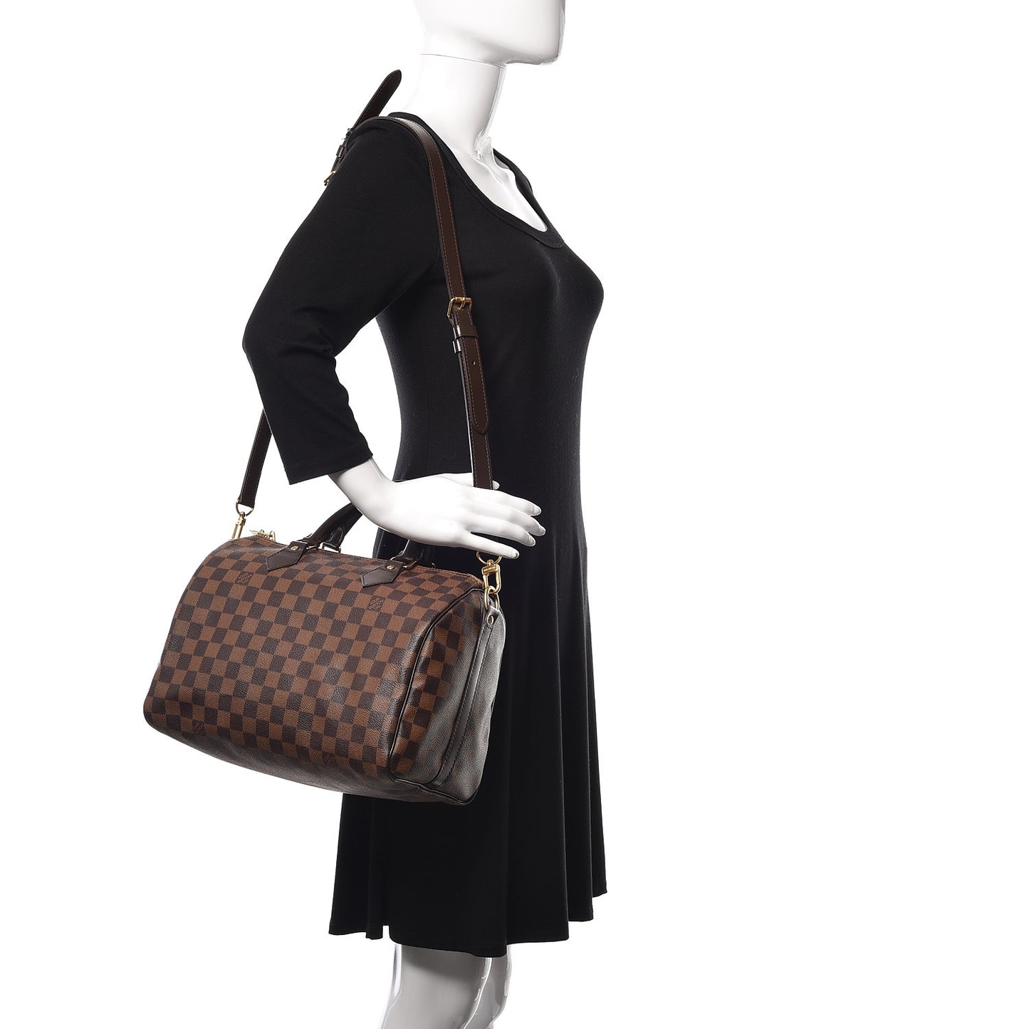 Damier Ebene Speedy Bandouliere 30