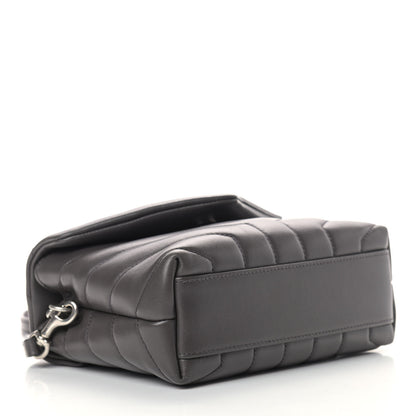 Saint Laurent Calfskin Y Quilted Monogram Toy Loulou Crossbody Bag Earth 4 of 11