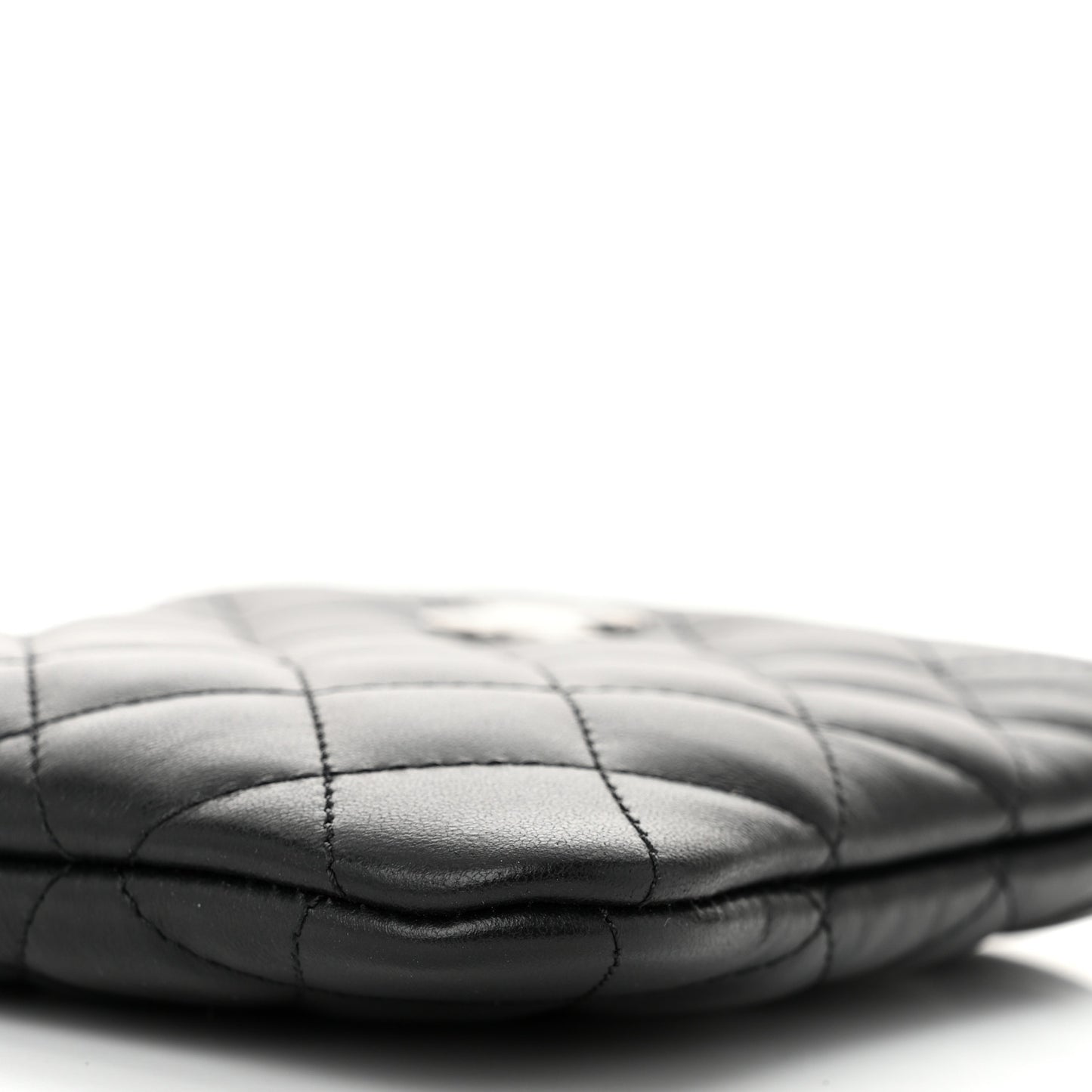 Lambskin Quilted Uniform Crossbody Bag Black