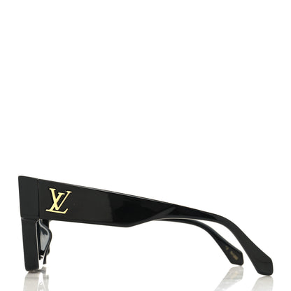 Louis Vuitton Acetate Swarovski Crystal Cyclone Sunglasses Z1578W Black 3 of 8