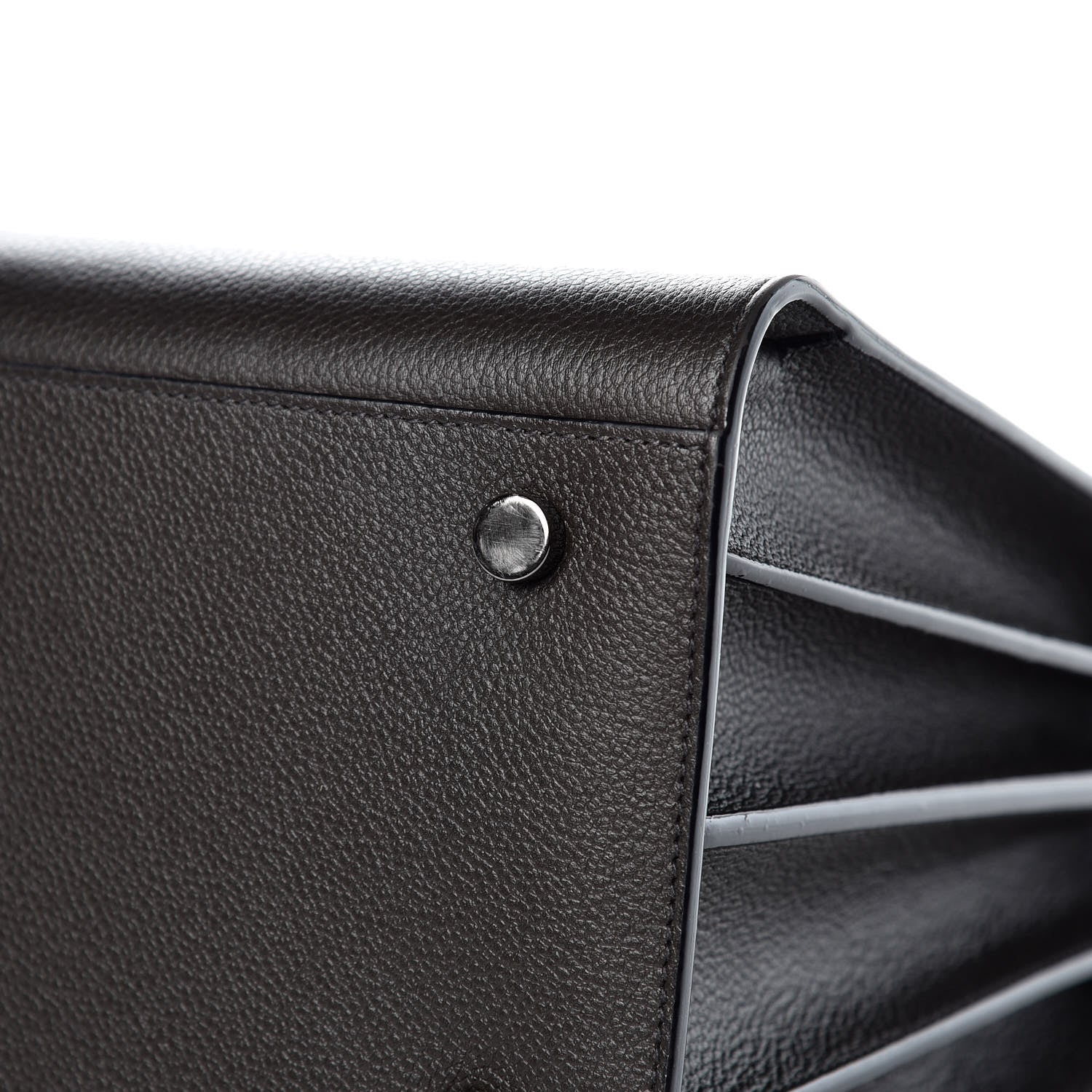 Saint Laurent Grained Calfskin Small Sac De Jour Coal 10 of 11