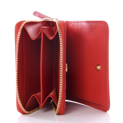 MCM Skyoptic Visetos Mini Zip Around Wallet Cognac 4 of 7