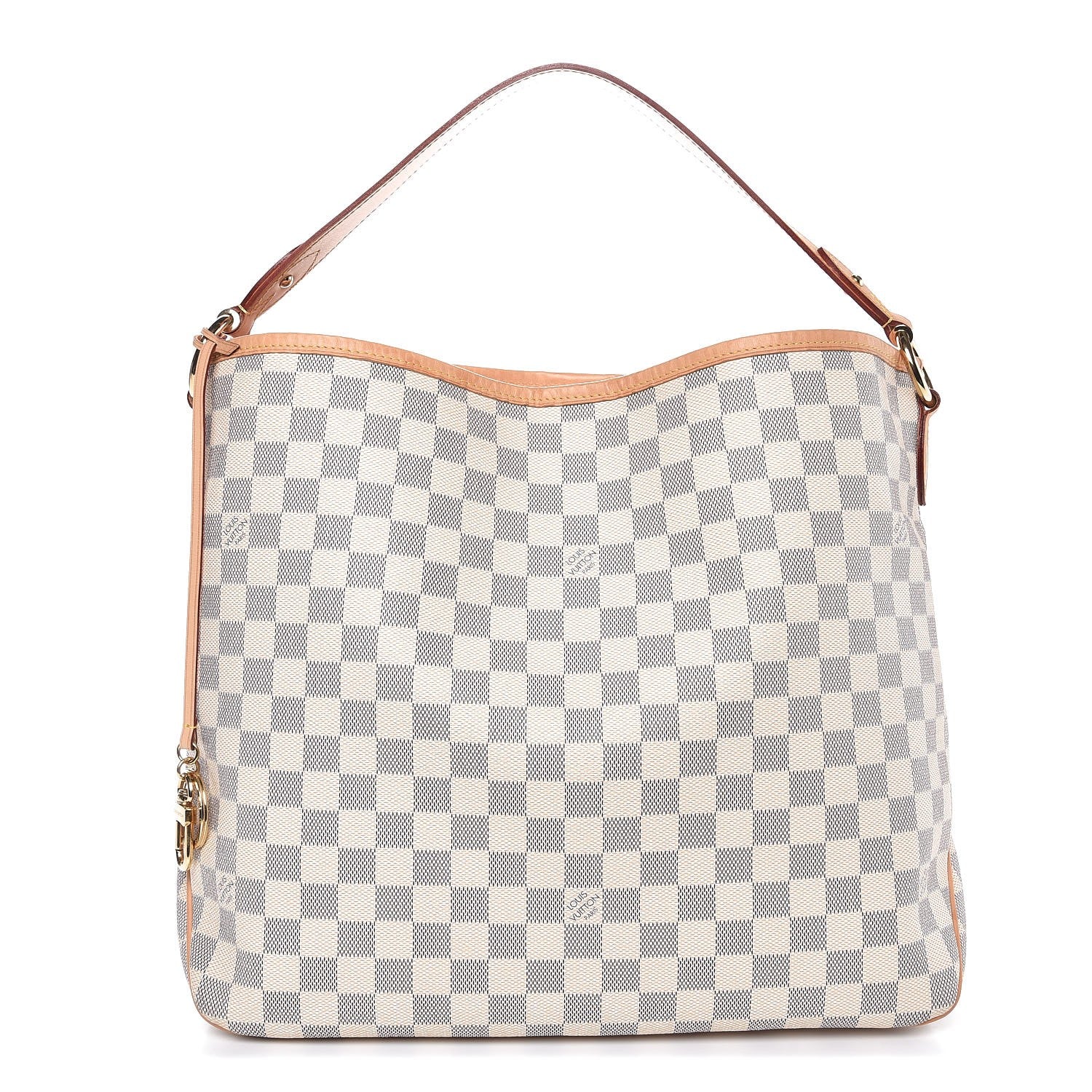 Louis Vuitton Damier Azur Delightful MM Rose Ballerine 1 of 7
