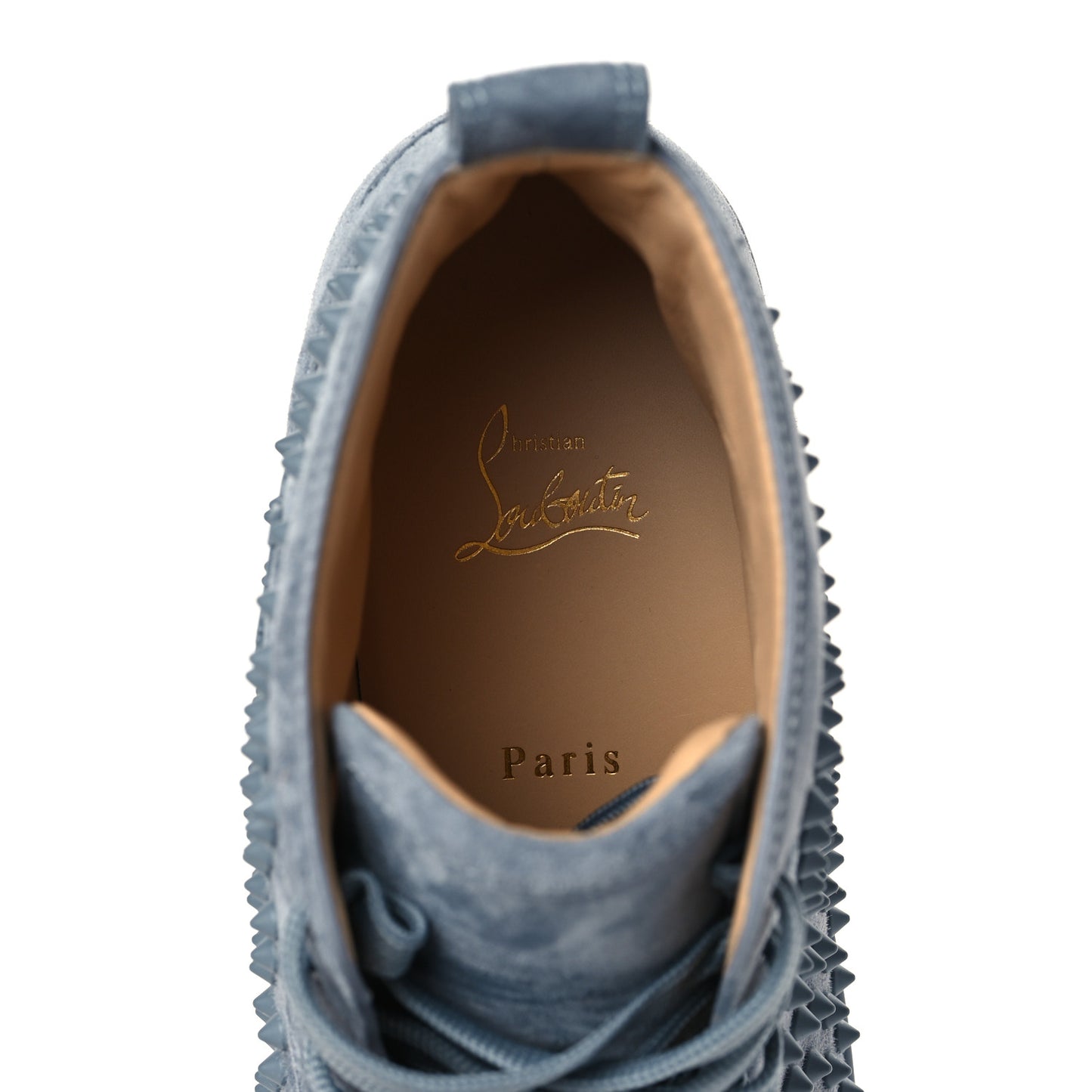 Veau Velours Mens Louis Spikes Flat Sneakers 45 Squale