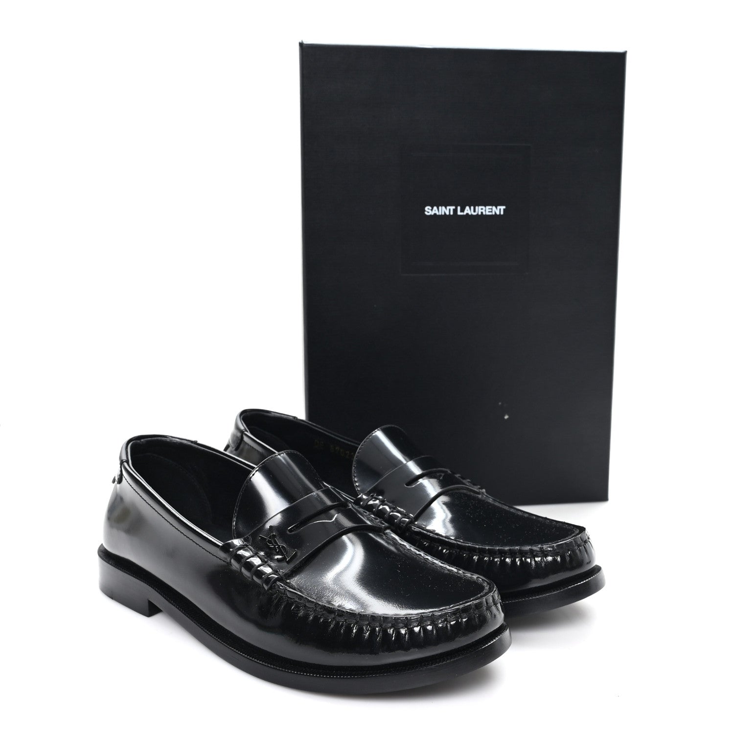 Saint Laurent Magnum Lux Chunky Le Loafer Penny Slippers 38.5 Black 10 of 10