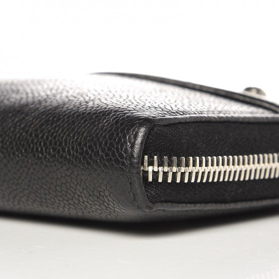 Caviar Outdoor Ligne Zip Around Wallet Black