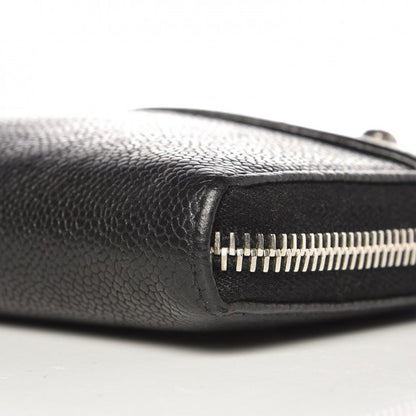 Chanel Caviar Outdoor Ligne Zip Around Wallet Black 10 of 11