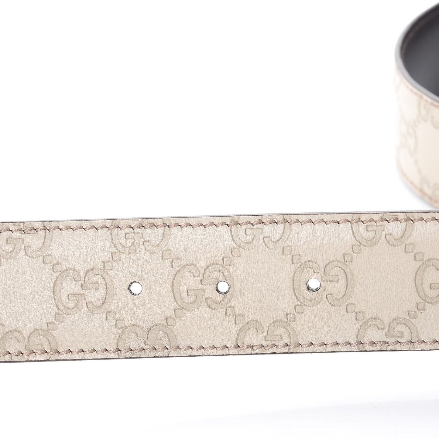 Guccissima Interlocking G Belt 95 38 Off White