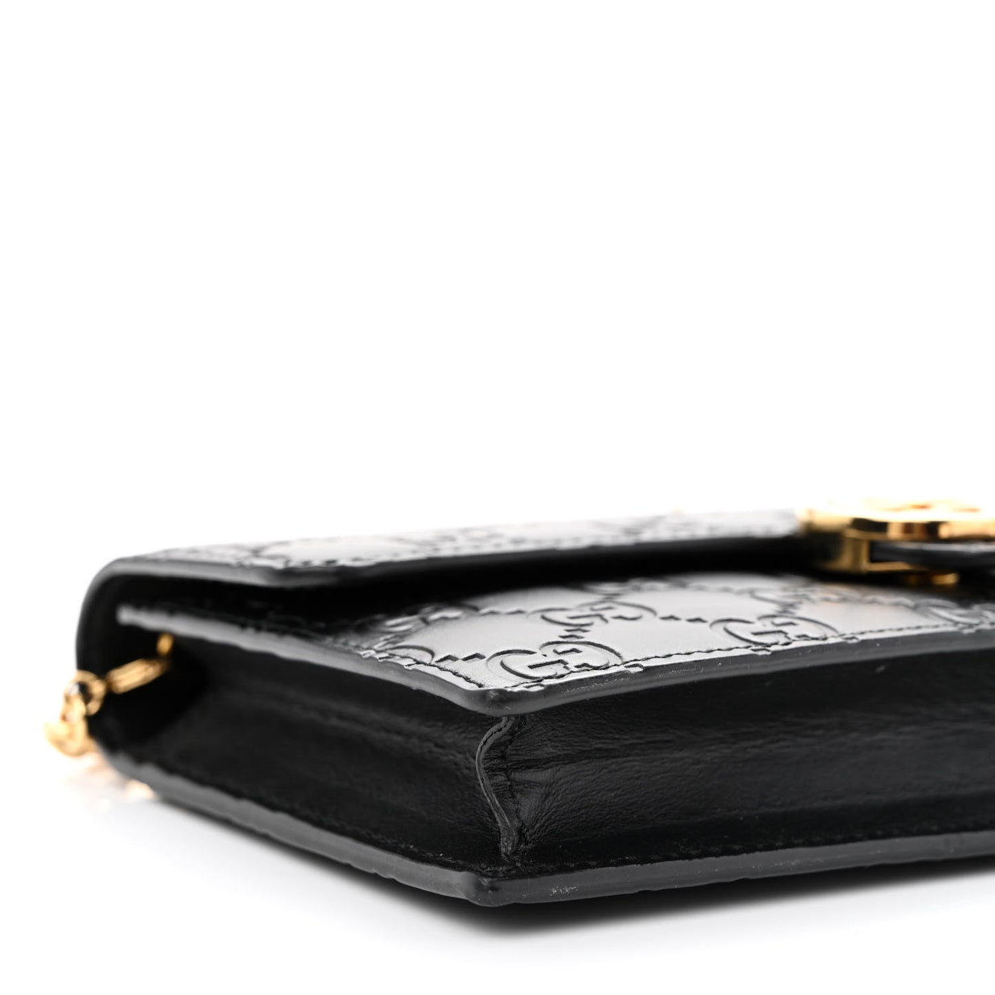 Guccissima Icon Chain Wallet Black