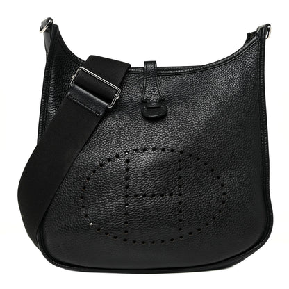 Hermes Taurillon Clemence Evelyne III PM Black 1 of 16