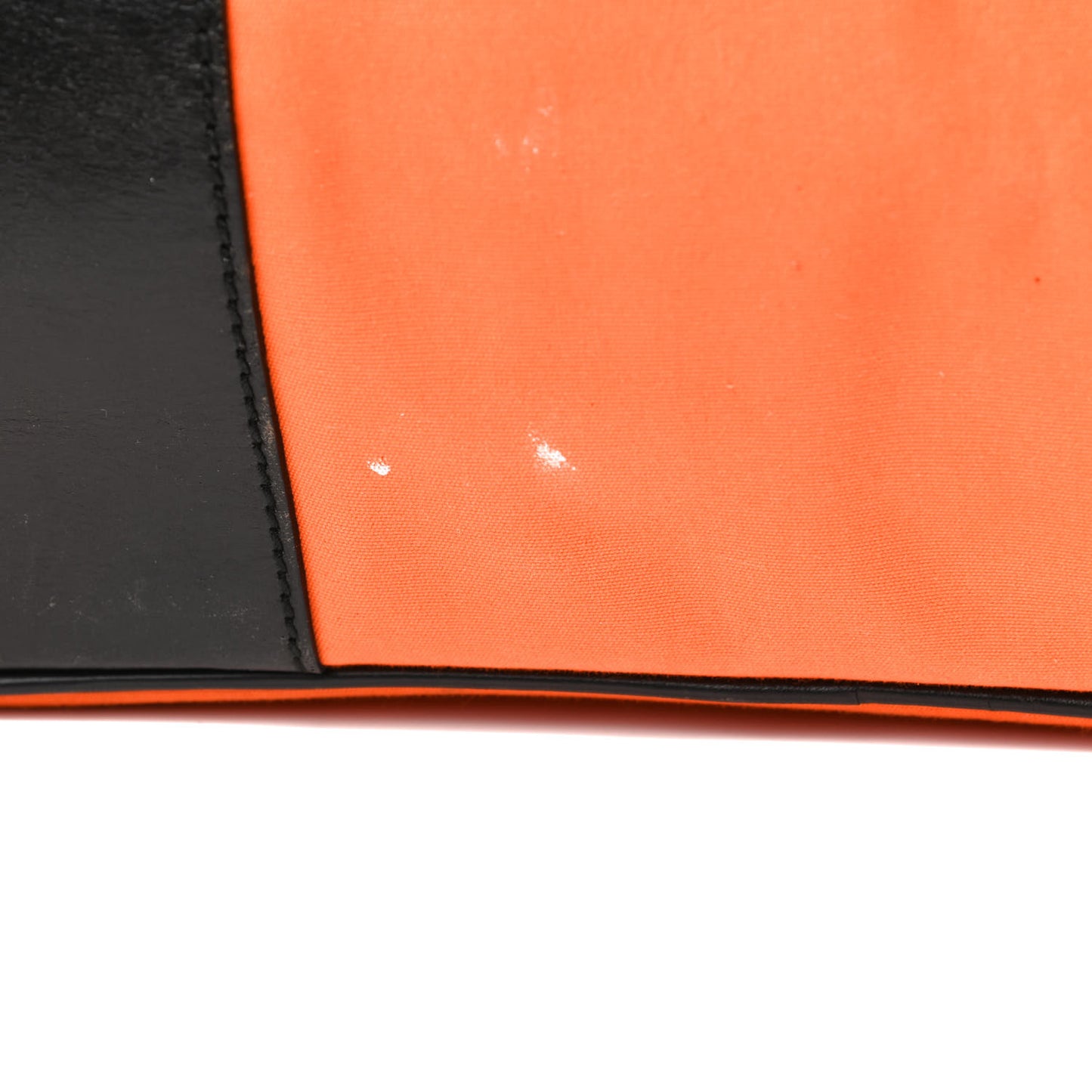 Nylon Calfskin Duffle Bag Orange