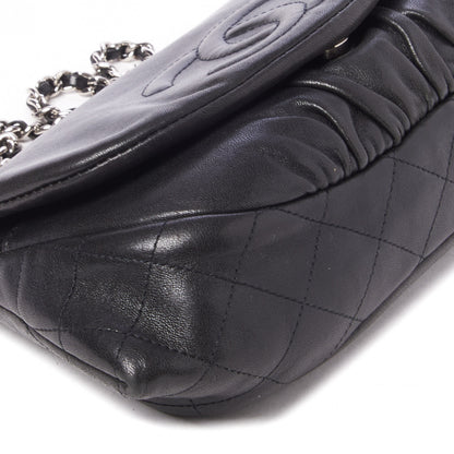 Chanel Lambskin Half Moon Wallet On Chain WOC Black 5 of 11