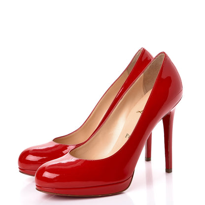 Christian Louboutin Patent New Simple 120 Pumps 38.5 Red 16 of 25