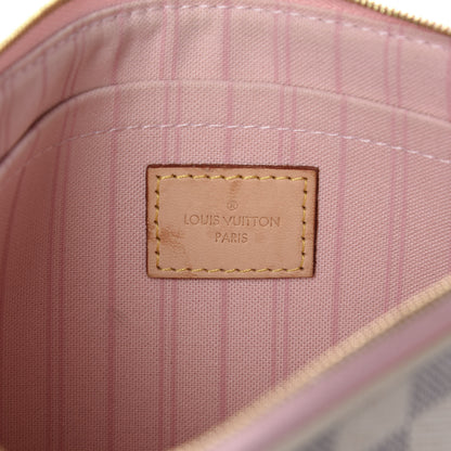 Louis Vuitton Damier Azur Neverfull MM GM Pochette Rose Ballerine 8 of 10