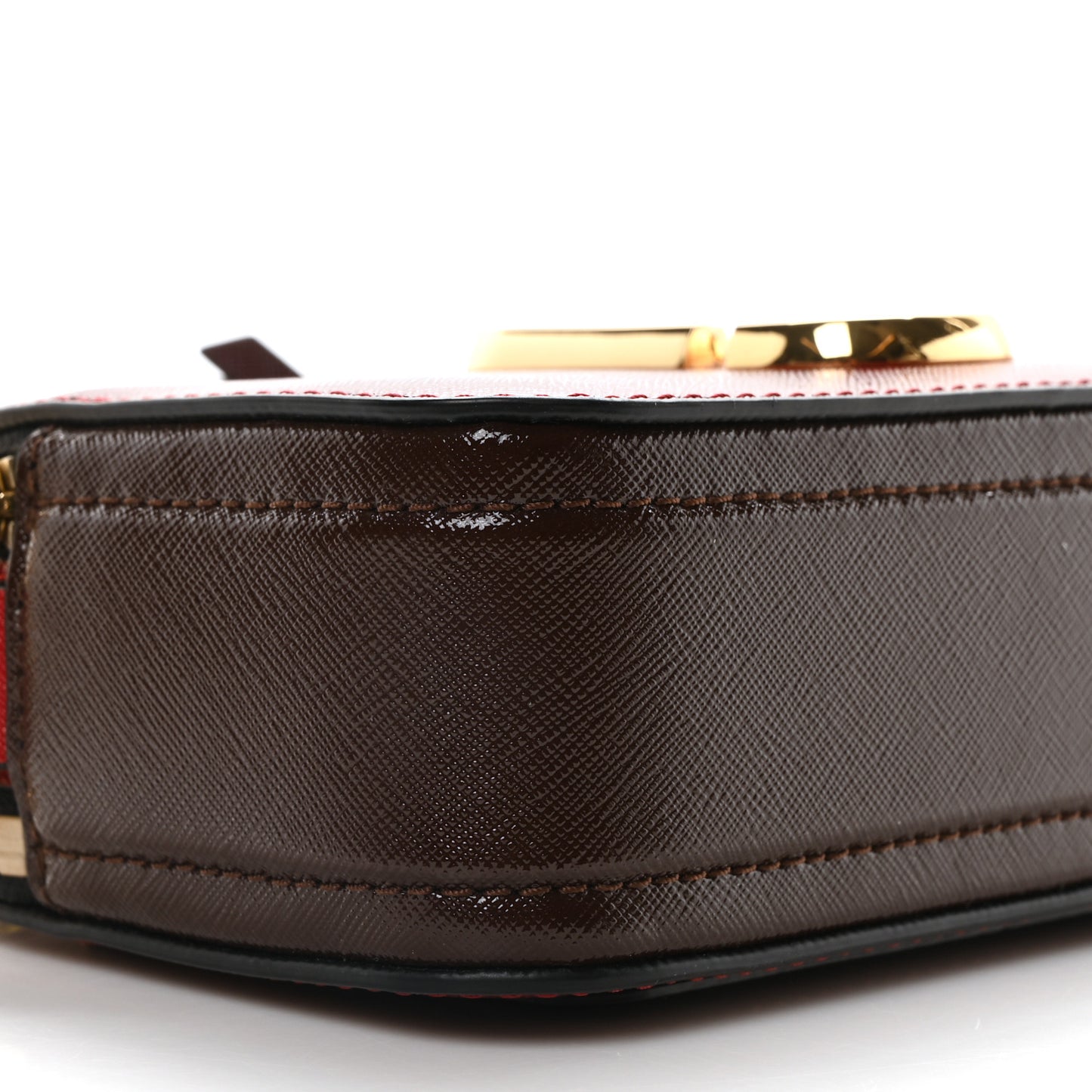 Saffiano Small Snapshot Camera Bag Red Multicolor