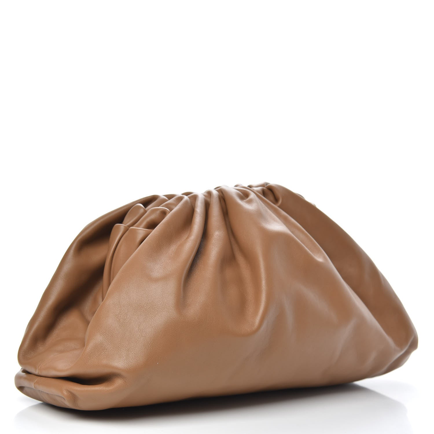 Bottega Veneta Smooth Butter Calf The Pouch Oversized Clutch Cammello 3 of 11