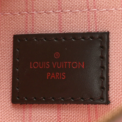 Louis Vuitton Damier Ebene Neverfull MM GM Pochette Rose Ballerine 6 of 10
