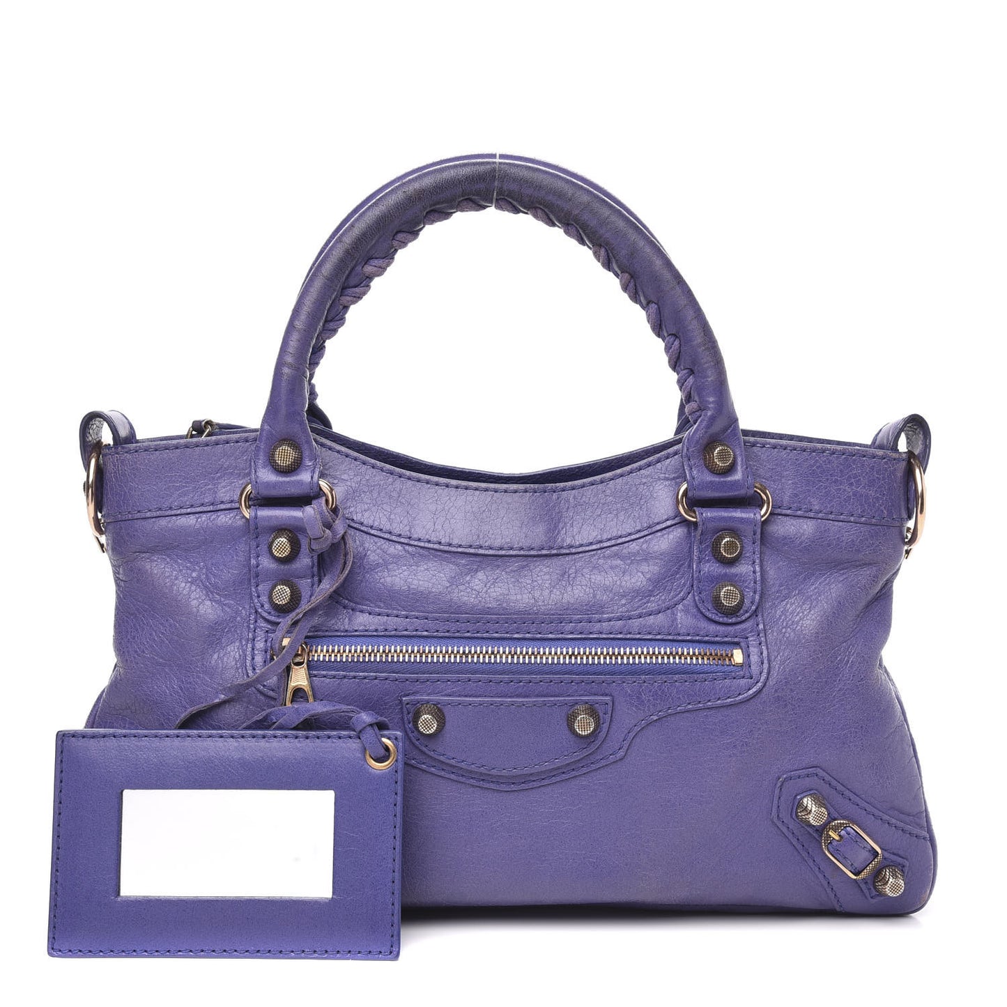 Agneau Giant 12 Rose Gold Hardware First Bleu Lavande