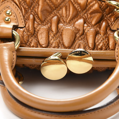 Marc Jacobs Metallic Calfskin Quilted Elastic The Kid Stam Dark Orange 13 of 15