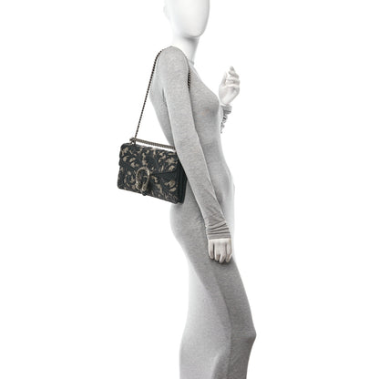 Gucci GG Supreme Monogram Arabesque Small Dionysus Shoulder Bag Black 2 of 11