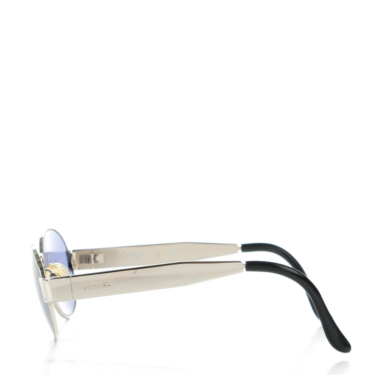 Chanel Round Sunglasses Silver 2 of 6
