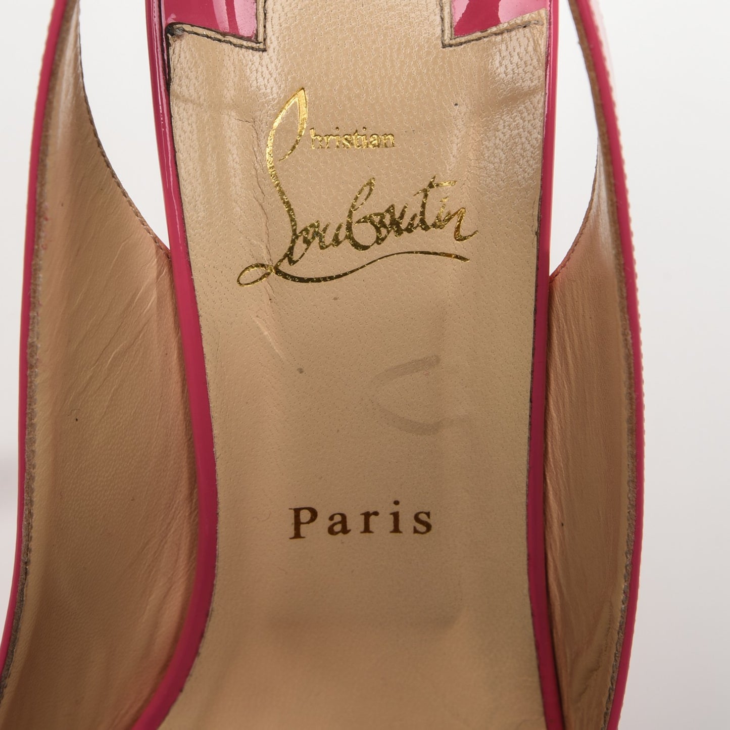 Patent Lady Peep Sling 150 Pumps 41 Darling