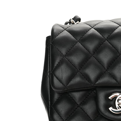 Chanel Lambskin Quilted Mini Square Flap Black 12 of 14