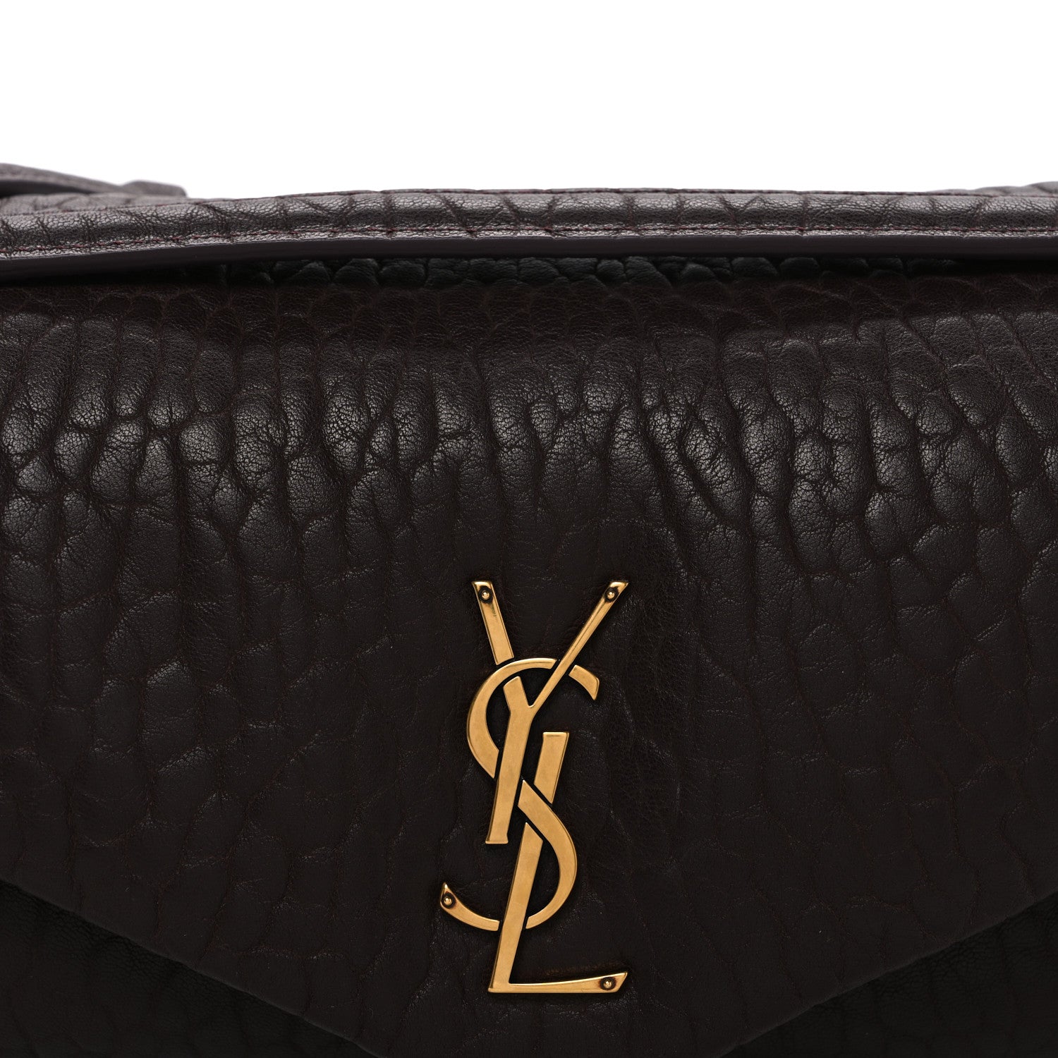 Saint Laurent Grained Lambskin Medium Calypso Dark Currant 8 of 10