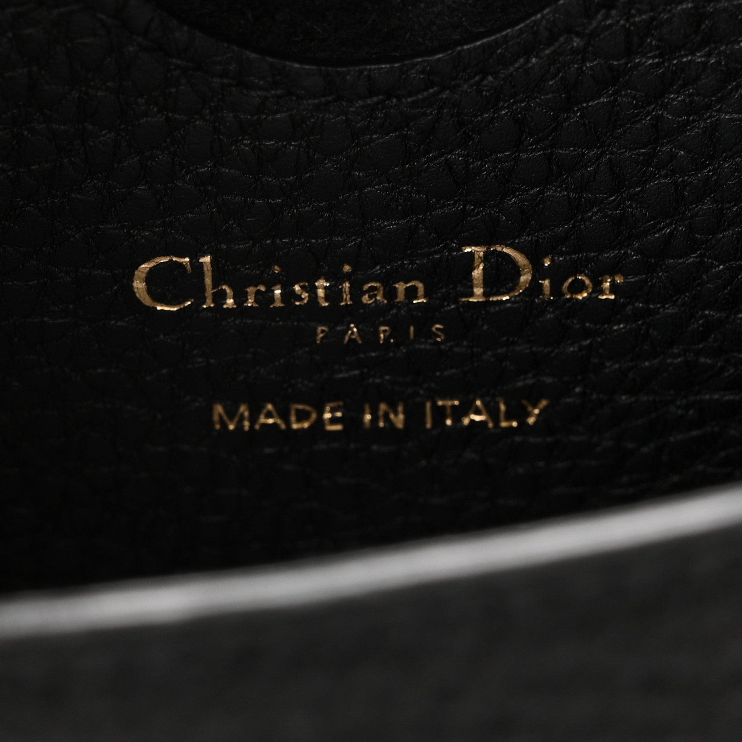 Christian Dior Grained Calfskin Large Bobby Flap Black 6 of 10